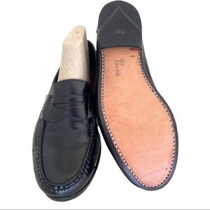 Allen Edmonds Mens Penny Loafers 8.5 3E Black Recrafted Insoles Outsoles